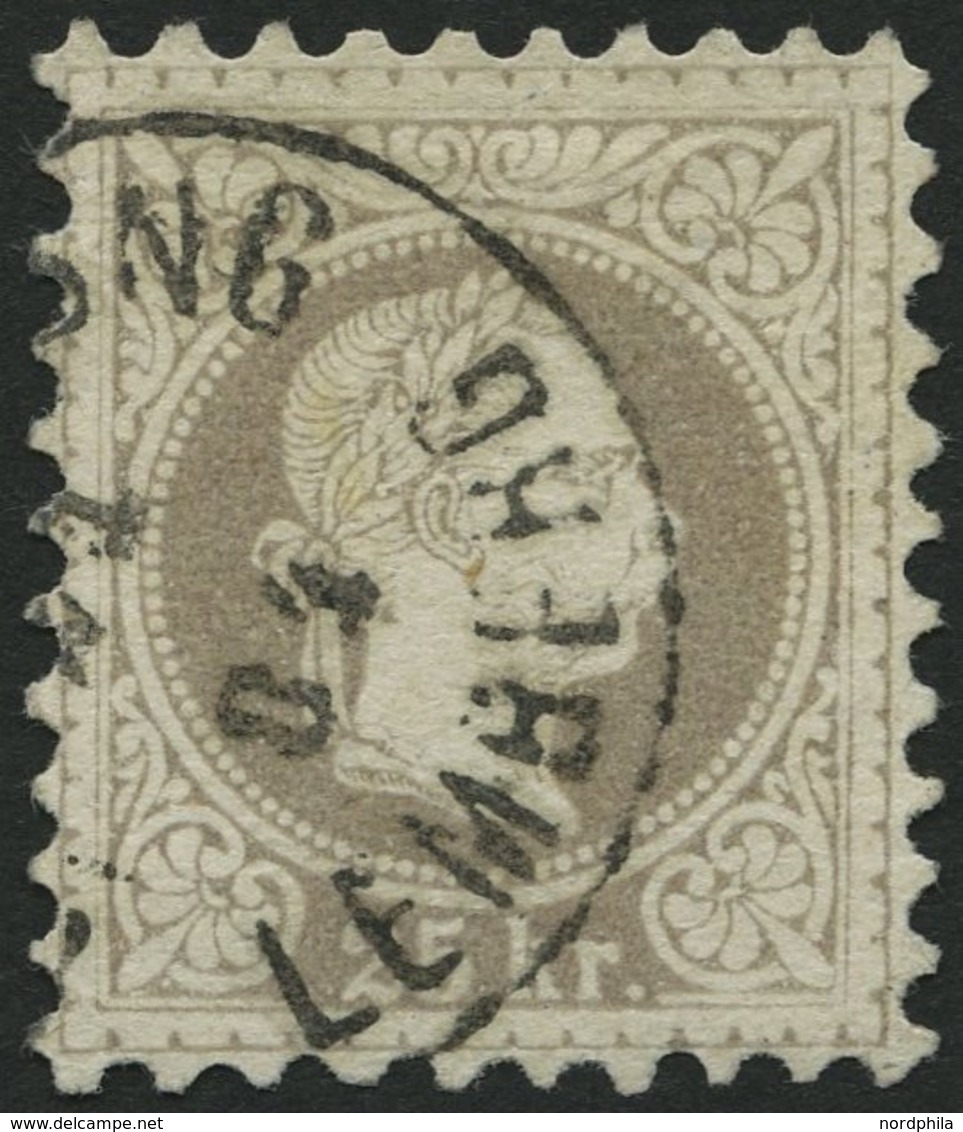 ÖSTERREICH 40IIa O, 1881, 25 Kr. Lilagrau, Feiner Druck, K1 .... LEMBERG, Pracht, Mi. 200.- - Oblitérés