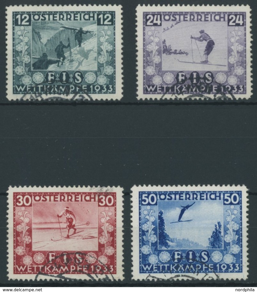 ÖSTERREICH 1918-1938 551-54 O, 1933, FIS I, Prachtsatz - Other & Unclassified