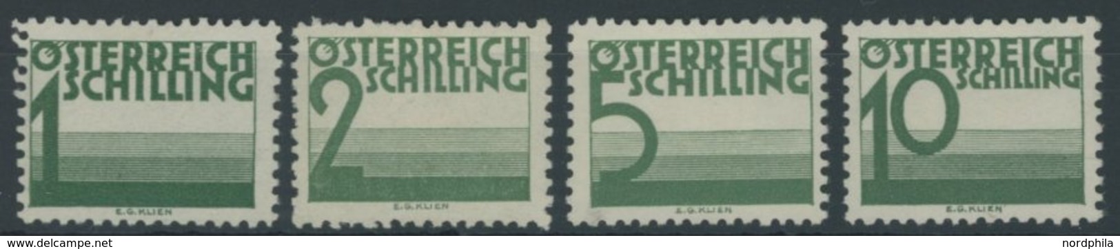 PORTOMARKEN P 155-58 *, 1925, 1- 10 S. Dunkelgrün, Falzreste, 4 Prachtwerte - Taxe