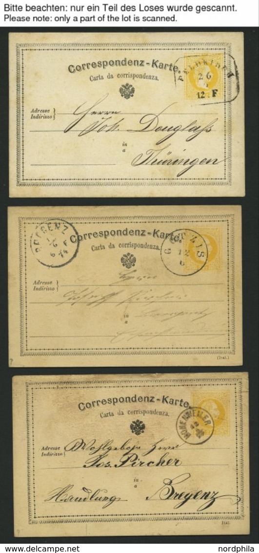 GANZSACHEN 1869-ca. 1920, Sammlung Von 62 Gebrauchten Ganzsachen (fast Nur Postkarten), Dabei Einige Bessere Abstempelun - Sonstige & Ohne Zuordnung