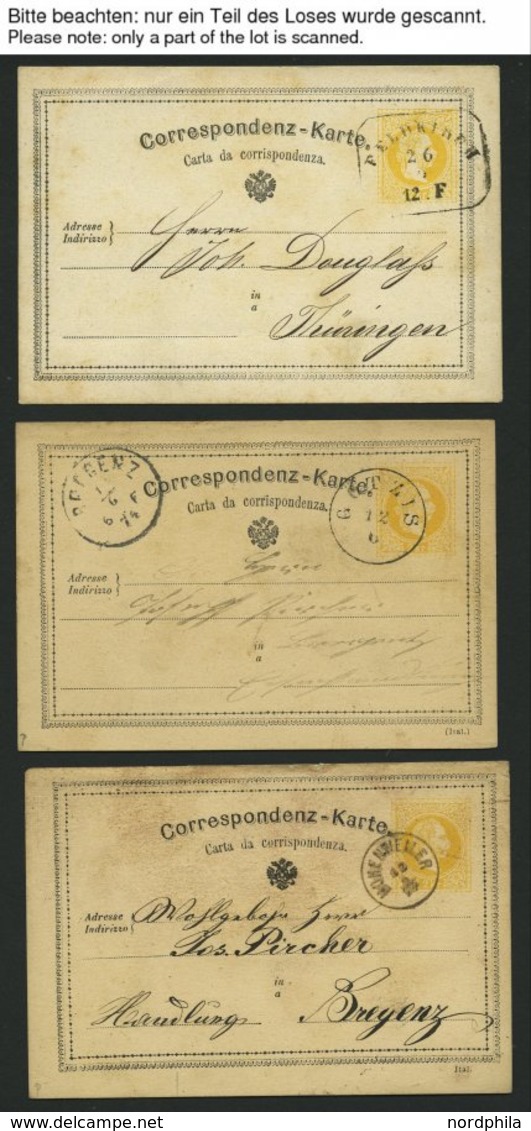 GANZSACHEN 1869-ca. 1920, Sammlung Von 62 Gebrauchten Ganzsachen (fast Nur Postkarten), Dabei Einige Bessere Abstempelun - Other & Unclassified