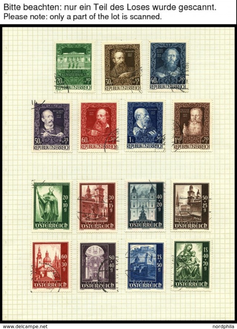 SAMMLUNGEN O, Kleine Gestempelte Sammlung Österreich Von 1945-73, Ab 1959 Recht Komplett, Meist Prachterhaltung - Colecciones