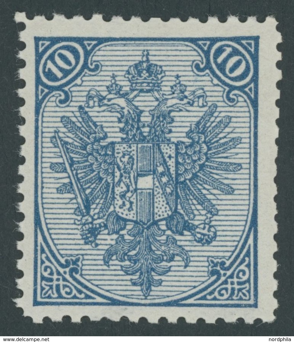 BOSNIEN UND HERZEGOWINA 5II/IIB **, 1895, Kreuzchen Type, Postfrisch, Gezähnt L 121/2, Rechts Teils Kurze Zähne Sonst Pr - Bosnia Herzegovina