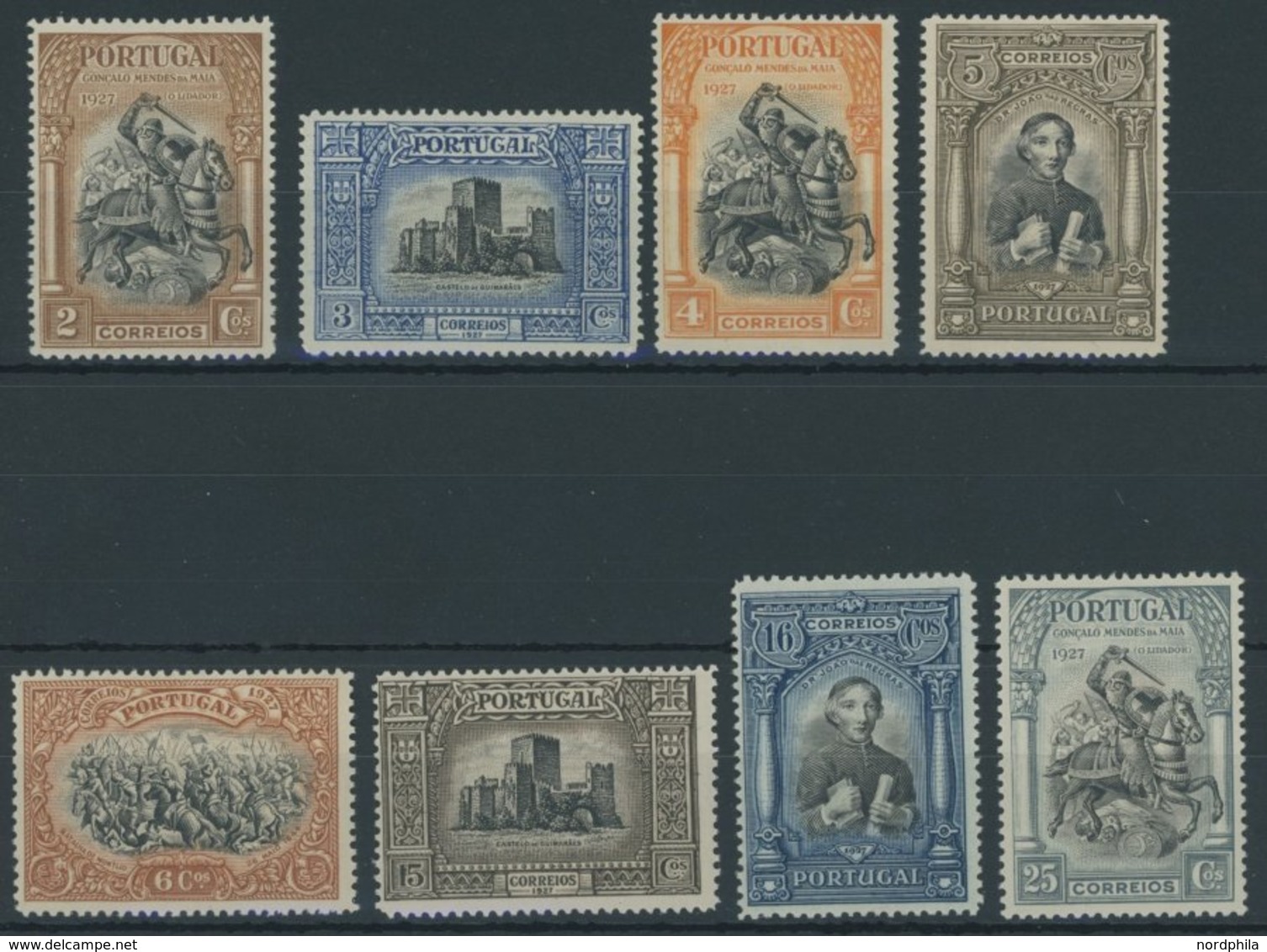 PORTUGAL 440-54 **, 1927, Geschichte Portugals II, Postfrischer Prachtsatz, Mi. 160.- - Otros & Sin Clasificación