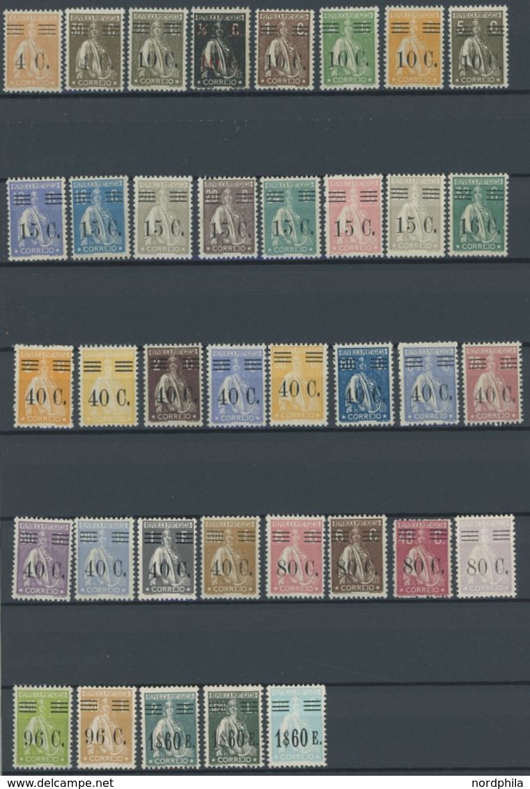 PORTUGAL 472-507 *, 1928/9, Ceres, Falzrest, Prachtsatz - Other & Unclassified