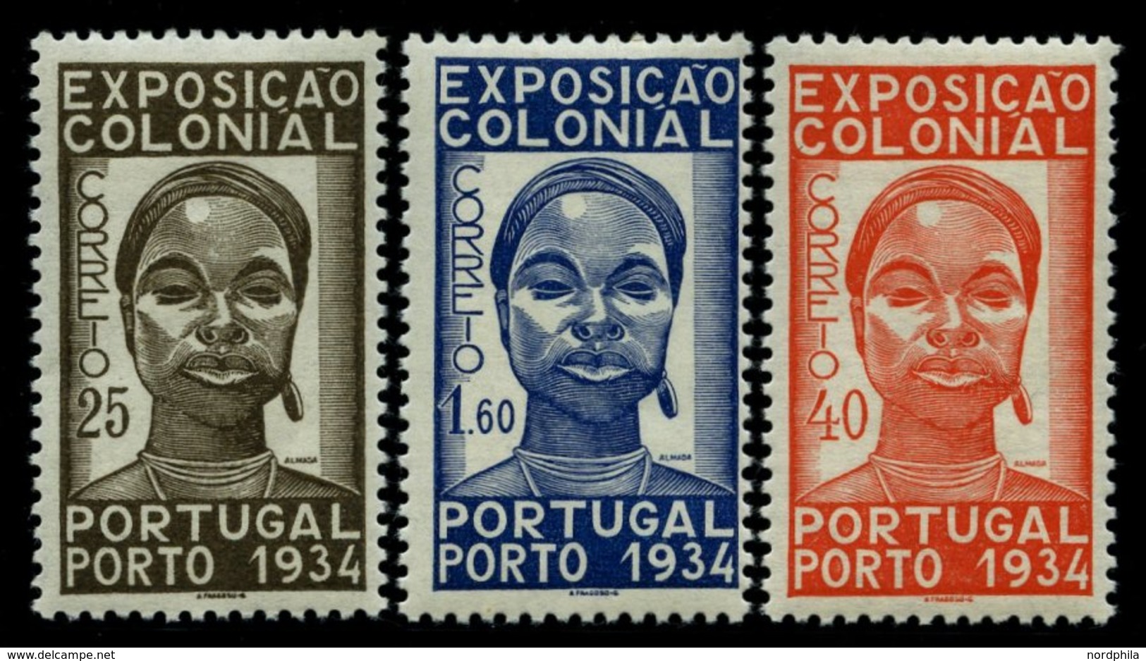 PORTUGAL 578-80 *, 1943, Kolonialausstellung, Falzrest, Prachtsatz - Autres & Non Classés