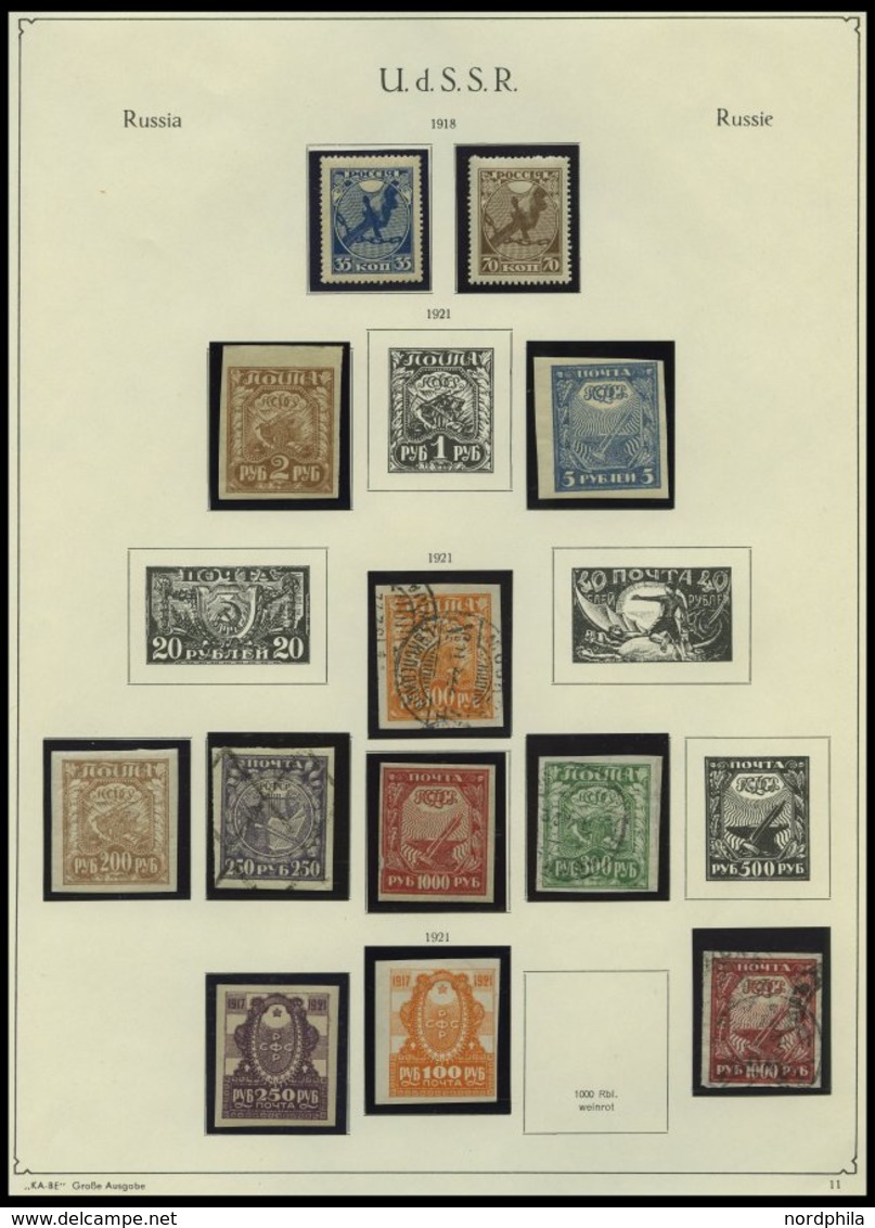 SAMMLUNGEN, LOTS O,**,* , Sammlung Russland Mit Sowjetunion Bis 1955, Die Ersten Jahre Schwach Vertreten, Mit Vielen Gut - Collections