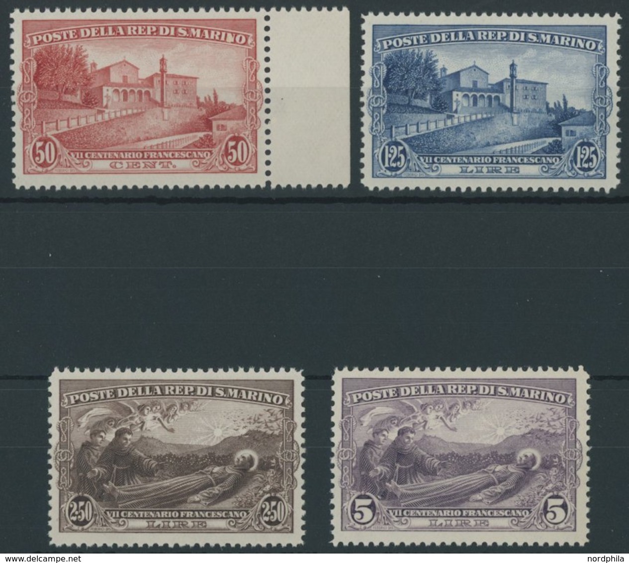 SAN MARINO 141-44 **, 1928, Franziskus Von Assisi, Postfrischer Prachtsatz, Mi. 200.- - Otros & Sin Clasificación