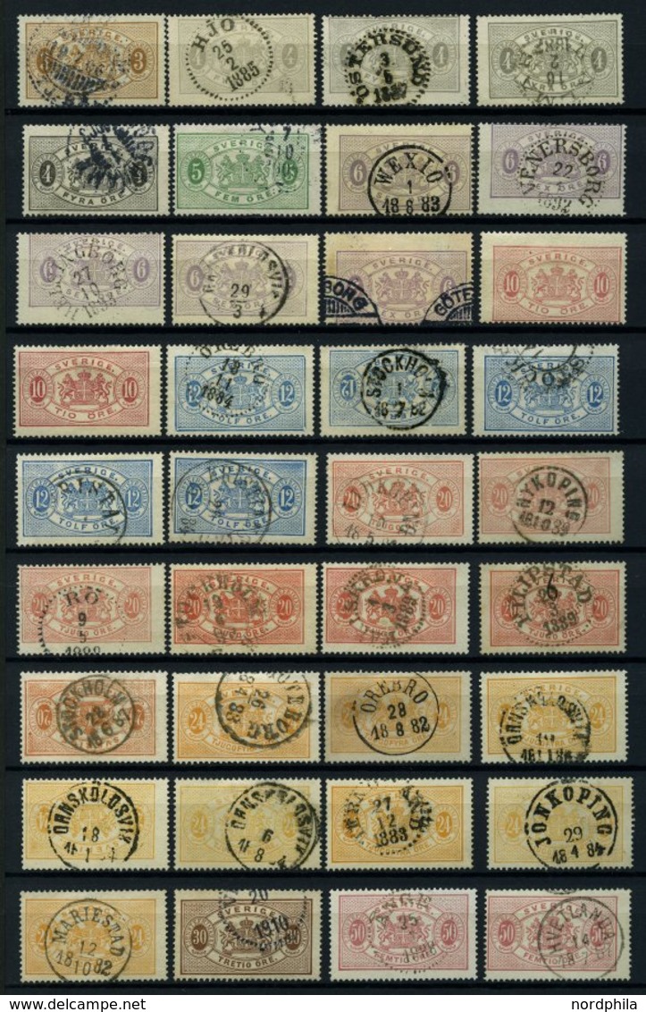 DIENSTMARKEN O.* , 1874-1893, Interessante Partie Von 129 Werten, Dabei Auch Bessere Farben- Und Stempel, Etwas Untersch - Service