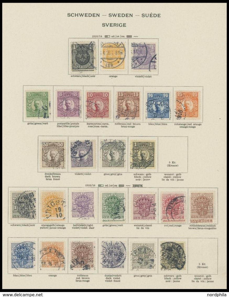 SAMMLUNGEN, LOTS o, *, 1855-1941, alter Sammlungsteil auf Seiten, etwas unterschiedlich, Mi. ca. 850.-