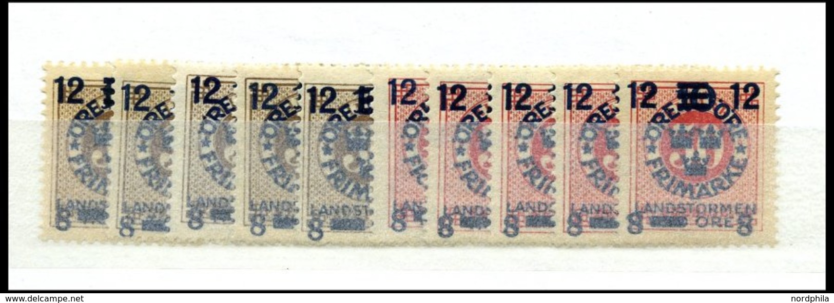 SAMMLUNGEN, LOTS *,** , Kleine Ungebrauchte Partie Schweden Von 1886-1918, Fast Nur Prachterhaltung, Mi. 1000.- - Colecciones