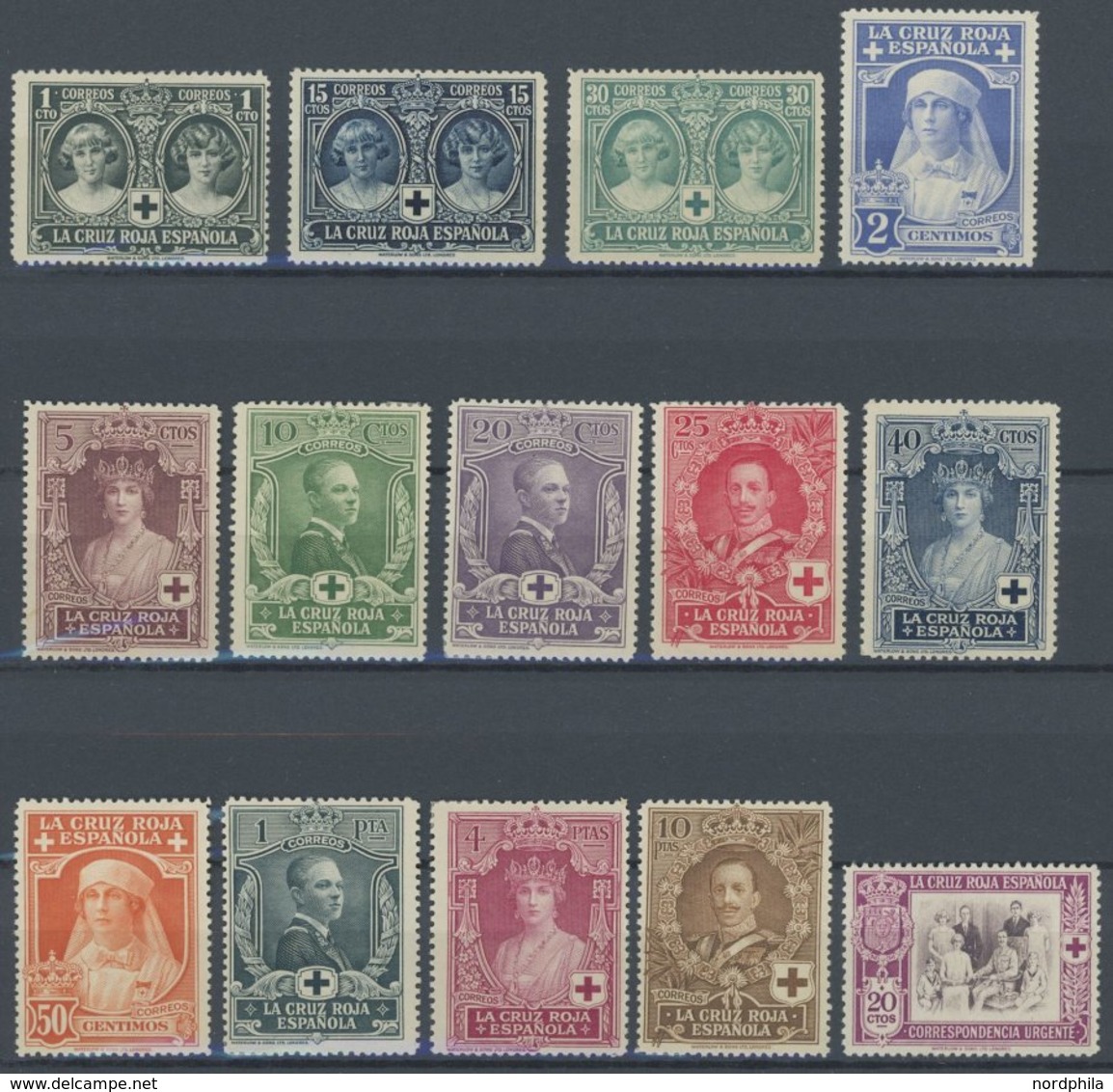 SPANIEN 298-311**,* , 1926, Rotes Kreuz, Prachtsatz - Other & Unclassified
