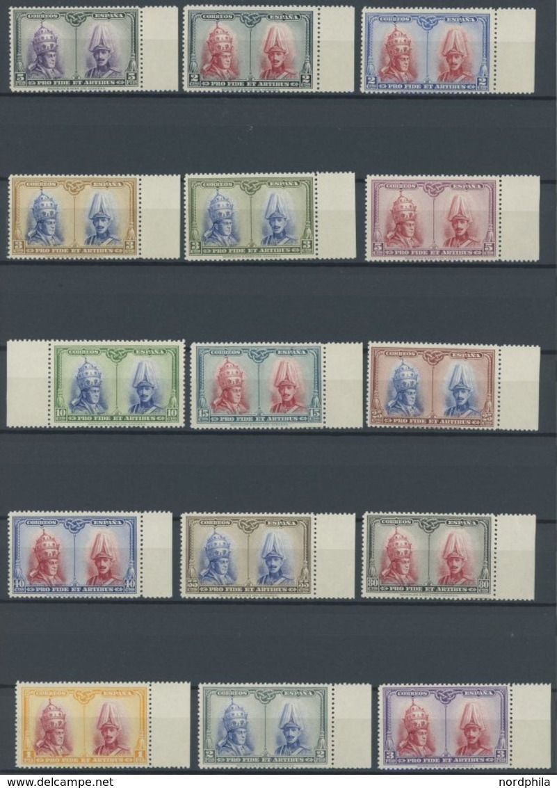 SPANIEN 376-407 **, 1928, Katakombenausgabe, 2 Postfrische Prachtsätze, Mi. 140.- - Other & Unclassified