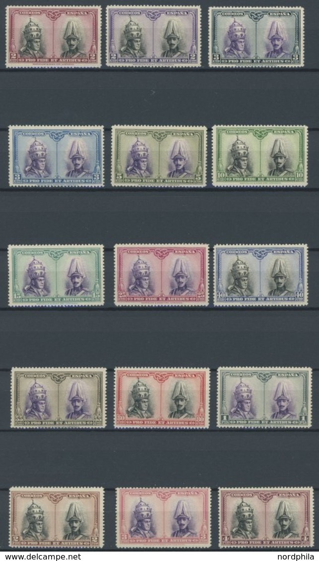 SPANIEN 376-407 *, 1928, Katakombenausgabe, Falzrest, 2 Prachtsätze - Other & Unclassified