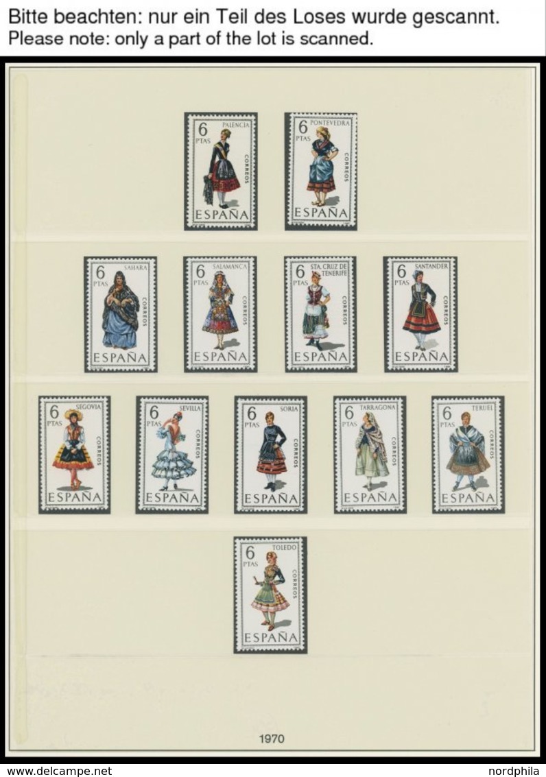 SPANIEN **, 1970-84, Komplette Postfrische Prachtsammlung Spanien In 2 Neuwertigen Lindner Falzlosalben (ein Paar Unwese - Autres & Non Classés