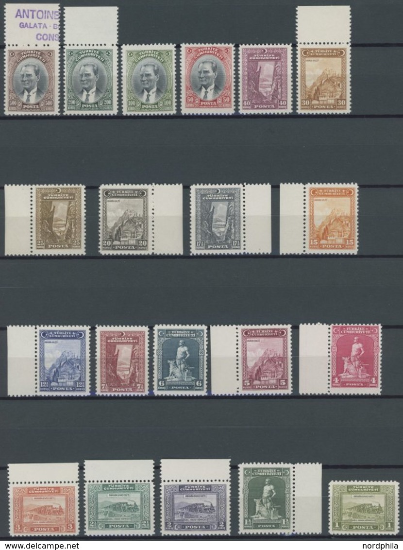 TÜRKEI 891-912 **, 1930, CÜMHURIYETI, Postfrischer Prachtsatz, Mi. 620.- - Autres & Non Classés