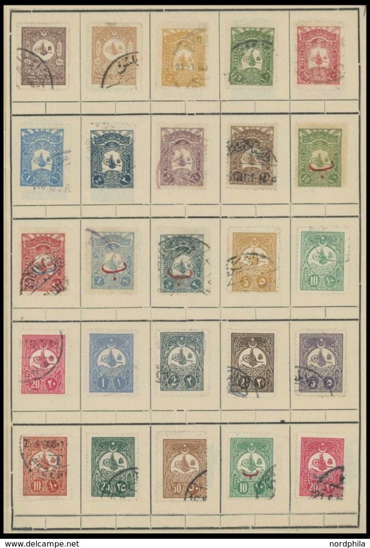 TÜRKEI o,*,(*) , altes komplettes Auswahlheft mit ca. 600 verschiedenen Werten von 1865-1926, Fundgrube, besichtigen!