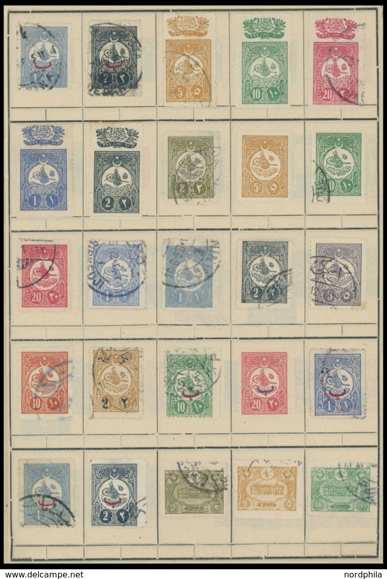 TÜRKEI o,*,(*) , altes komplettes Auswahlheft mit ca. 600 verschiedenen Werten von 1865-1926, Fundgrube, besichtigen!