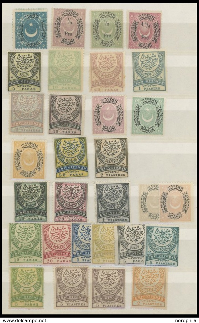 TÜRKEI **,*,o , 1865-ca. 1942, Interessante Partie Incl. Gebiete Im Kleinen Einsteckbuch, Besichtigen! - Otros & Sin Clasificación