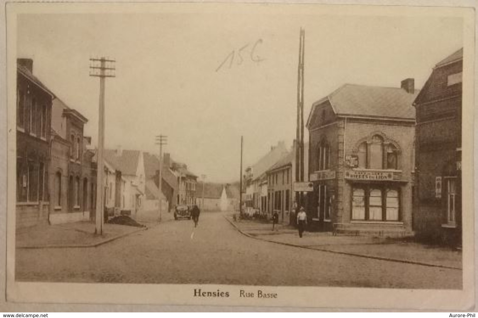 Hensies - Place (automobile - Café Du Jazz - Bières Du Lion) - Hensies