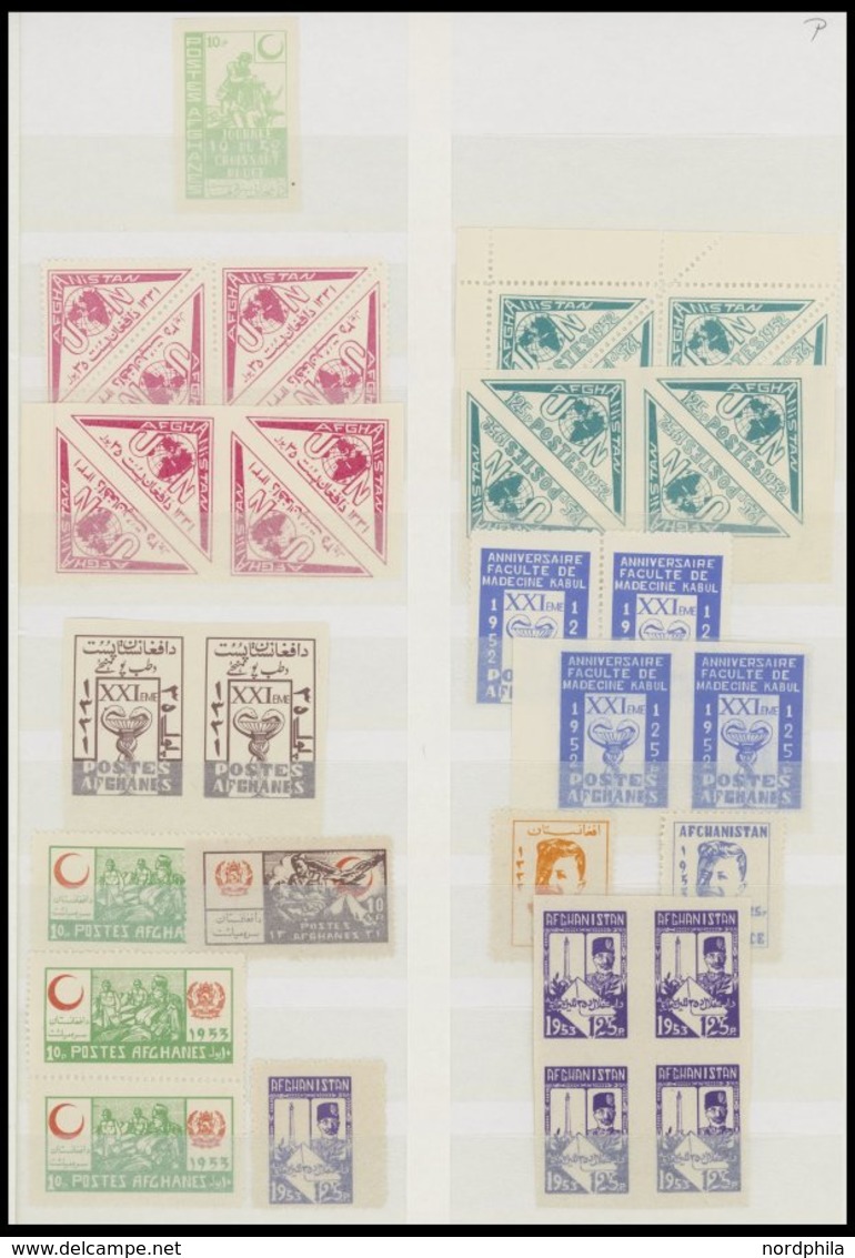 AFGHANISTAN **, Fast Nur Postfrische Sammlung Afghanistan Bis 1969, Incl. Dienstmarken, Paketmarken, Zwangszuschlagsmark - Afganistán