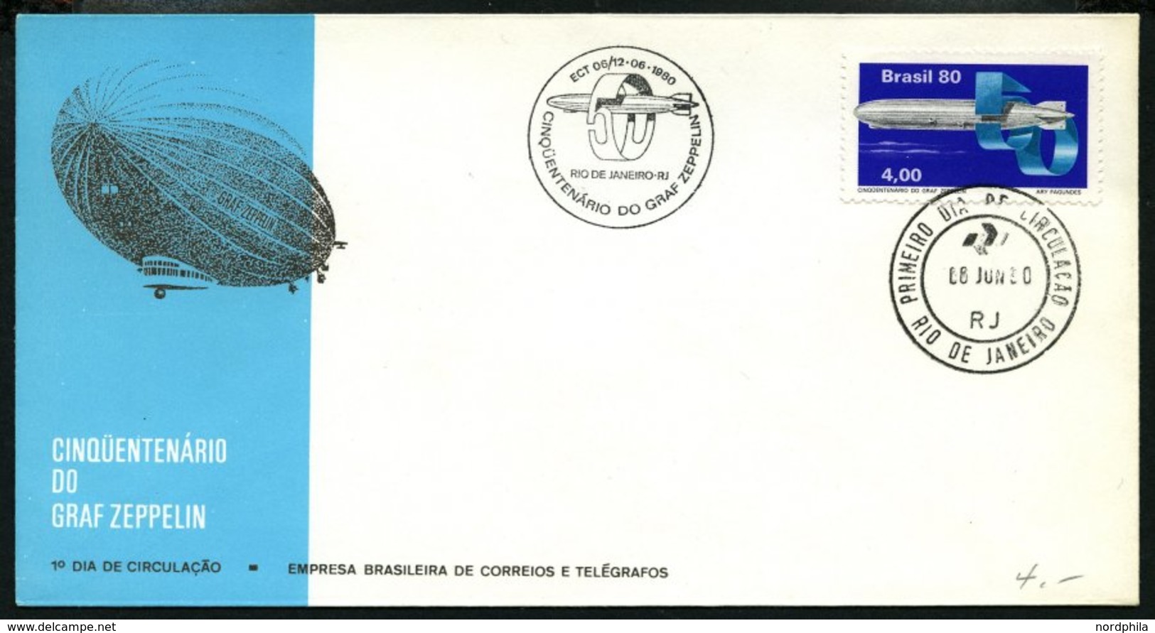 BRASILIEN 1956-80, 4 Verschiedene Luftpostbelege, Nur Erst-u. Sonderflüge, Pracht - Autres & Non Classés