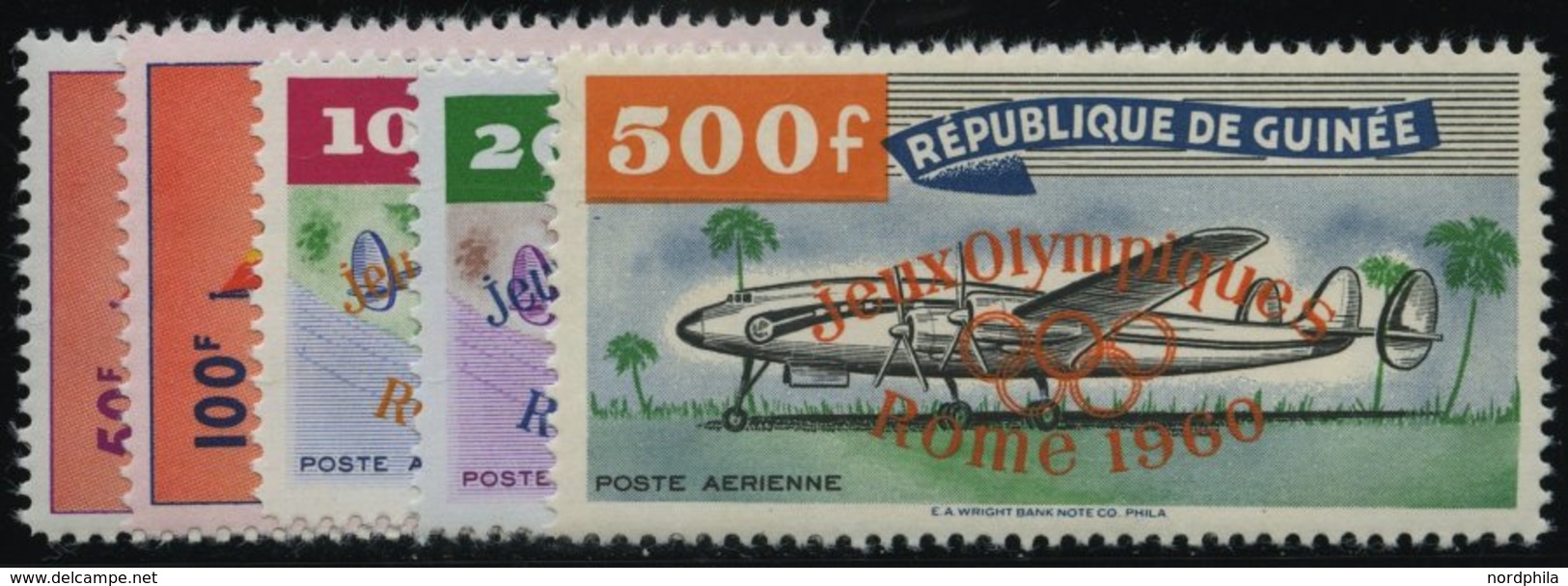 GUINEA 49-53 **, 1960, Olympische Spiele, Prachtsatz, Mi. 100.- - República De Guinea (1958-...)