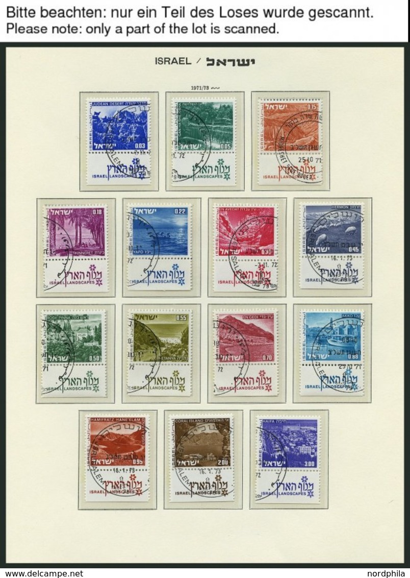 ISRAEL - SAMMLUNGEN, LOTS O, 1970-79, Komplette Teilsammlung Auf Falzlosseiten, Pracht, Mi. 226.- - Colecciones & Series