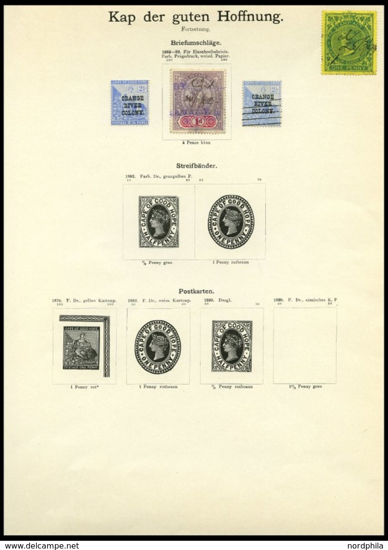 KAP DER GUTEN HOFFNUNG O, Alter Sammlungsteil Bis 1890 Mit 8 Kap-Dreiecken, Etwas Unterschiedlich, Besichtigen! - Cape Of Good Hope (1853-1904)