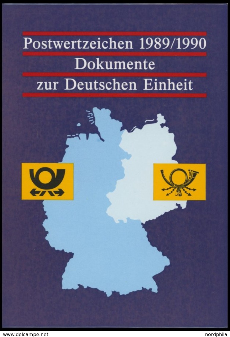 SLG., LOTS DEUTSCHLAND **,o,Brief , Jahrbuch Postwertzeichen 1989/90 Dokumente Zur Deutschen Einheit, Pracht, Damaliger  - Otros & Sin Clasificación