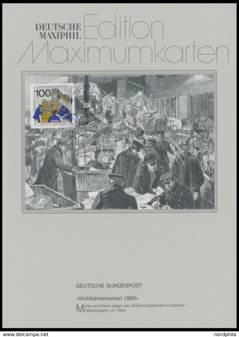 SLG., LOTS DEUTSCHLAND 1990/2, 68 Verschiedene Maximumkarten Bundesrepublik Und Berlin In 2 Spezialalben Der Firma Krüge - Autres & Non Classés