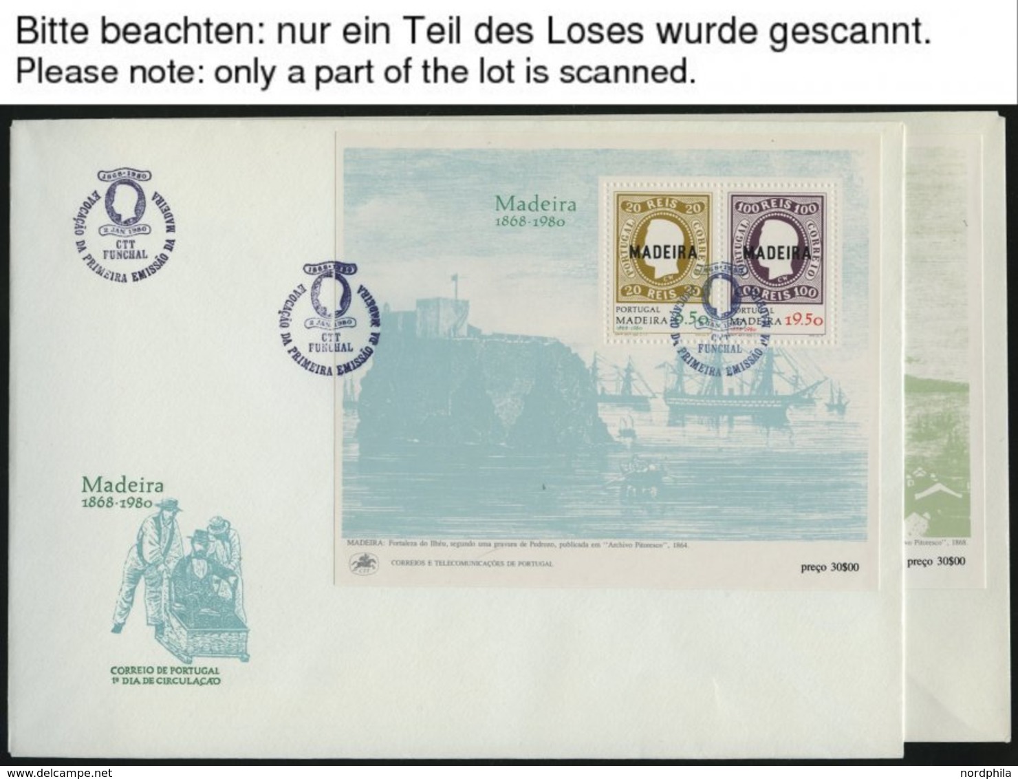 SLG. EUROPA Sammlung Europa-Blocks Von 1980-85 Auf FDC`s In 2 Spezialalben, Dabei Viel Portugal Mit Kleinbogen, Prachter - Other & Unclassified