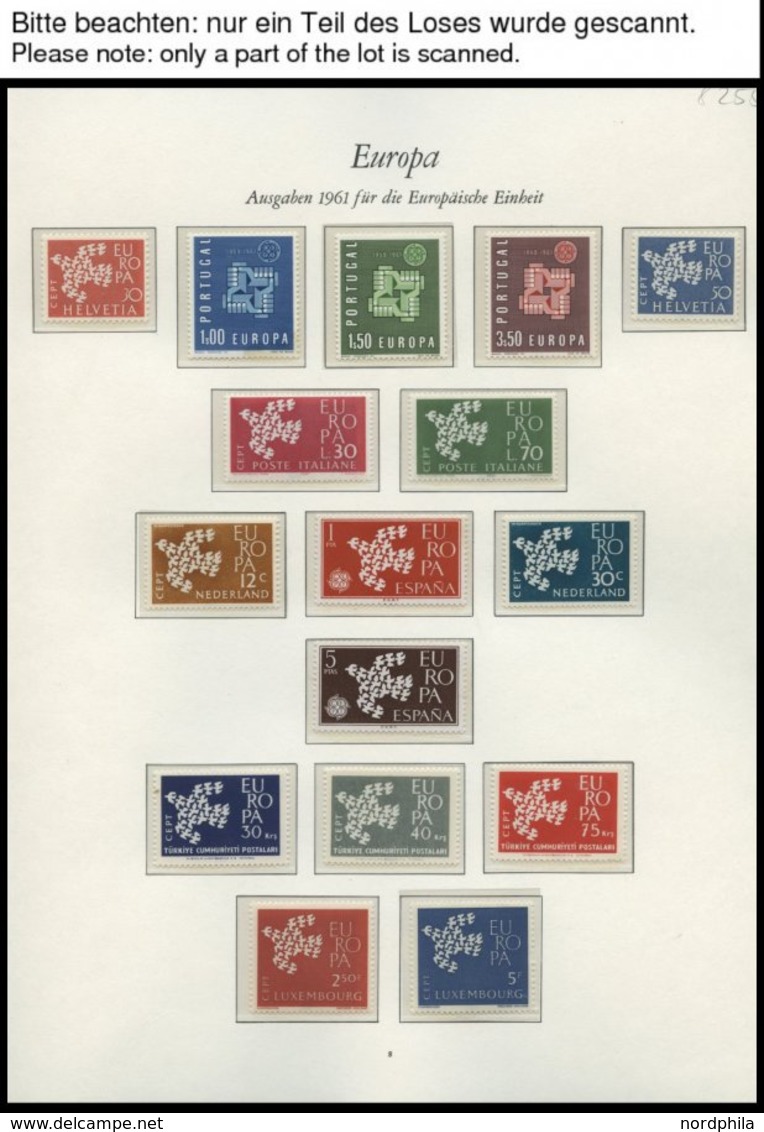 EUROPA UNION **, 1961-64, Taube, Stilisierter Baum, Ornament Und Stilisierte Blume, 4 Komplette Jahrgänge, Pracht, Mi. 2 - Otros & Sin Clasificación