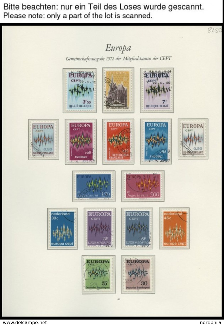 EUROPA UNION O, 1972, Sterne, Kompletter Jahrgang, Pracht, Mi. 136.30 - Autres & Non Classés