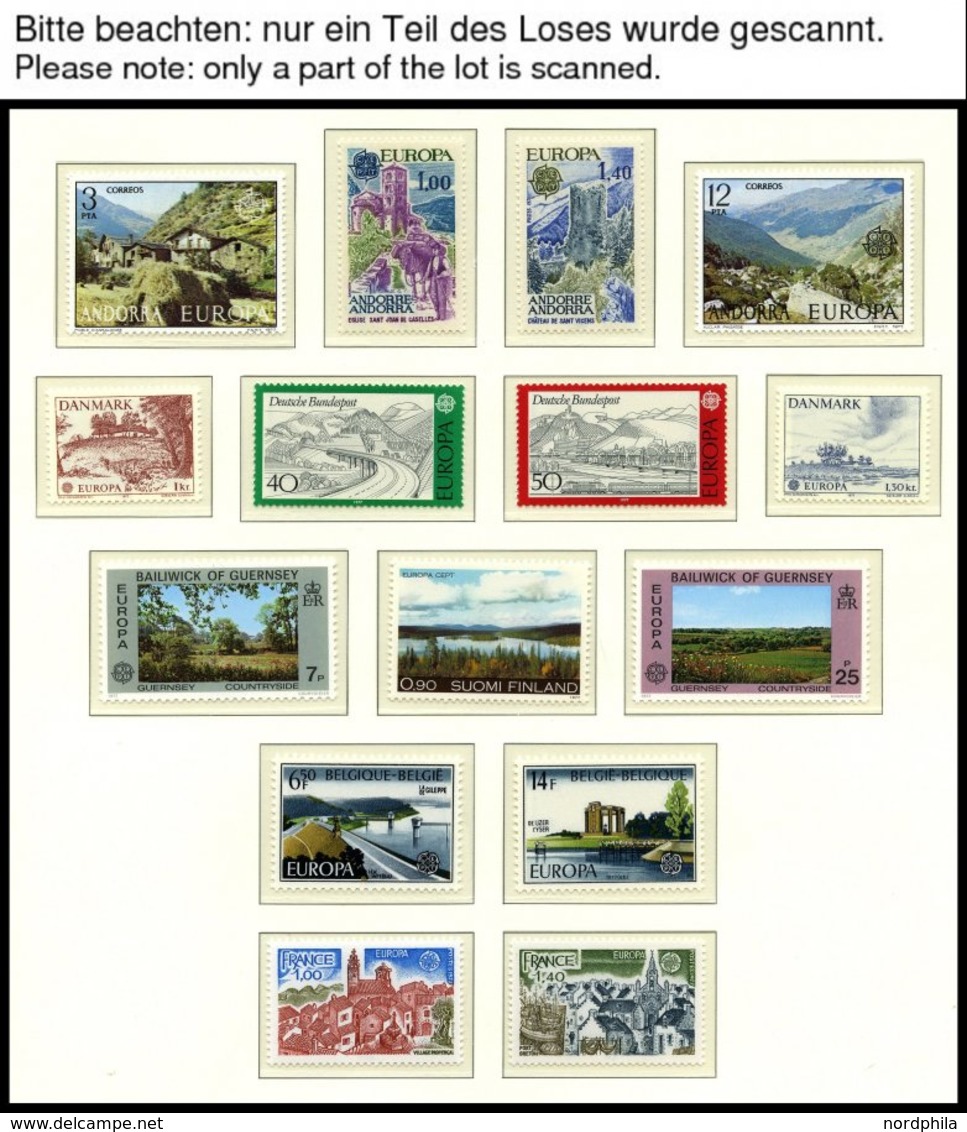 EUROPA UNION **, 1977, Landschaften, Kompletter Jahrgang, Mit Allen Kleinbogen, Pracht, Mi. 198.80 - Otros & Sin Clasificación