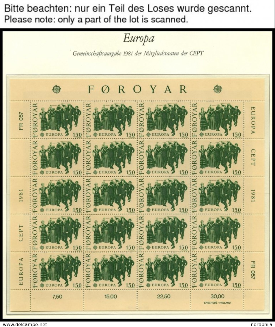 EUROPA UNION KB **, Postfrische Sammlung Kleinbogen Gemeinschaftsausgaben Von 1981-83 Im Borek Falzlosalbum. Pracht, Mi. - Autres & Non Classés