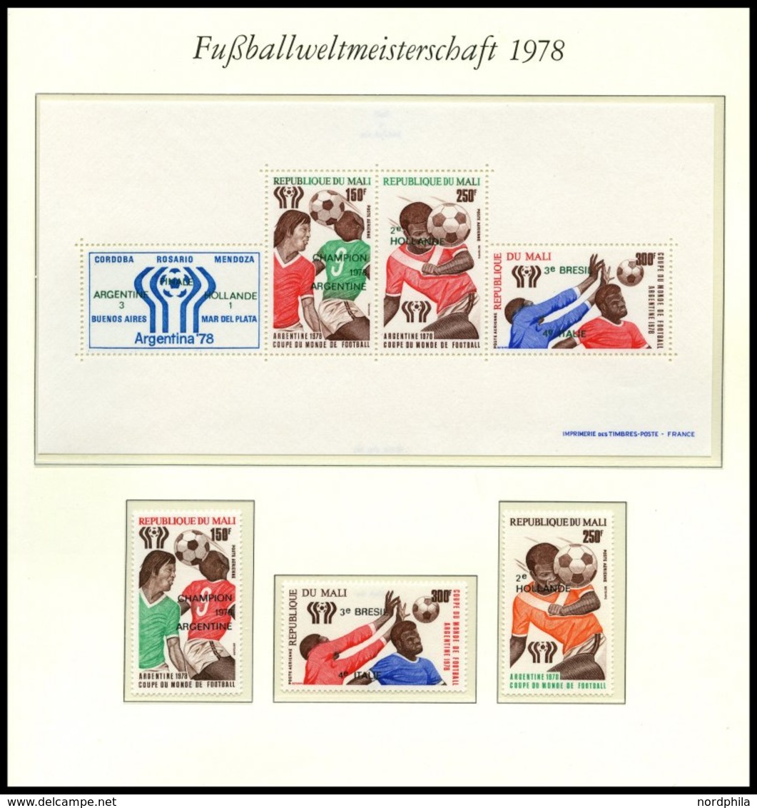SPORT **,Brief,o , Fussball-Weltmeisterschaft 1978 In 3 Borek Spezialalben Mit Blocks, U.a. Bulgarien Bl. 97 Und 104 Je  - Other & Unclassified
