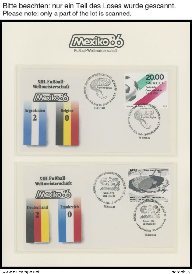 SPORT **,Brief , Fußball-Weltmeisterschaft Mexiko 86 In 3 Borek Spezialalben Mit Blocks, Kleinbogen, Ganzsachenkarten Et - Autres & Non Classés