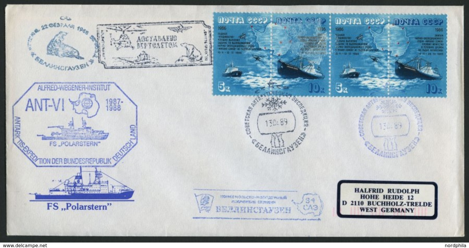SONSTIGE MOTIVE 1990-97, Siebente, Neunte Und Zehnte Antarktis-Expedition Der Polarstern, Interessante Sammlung Mit 96 V - Non Classés