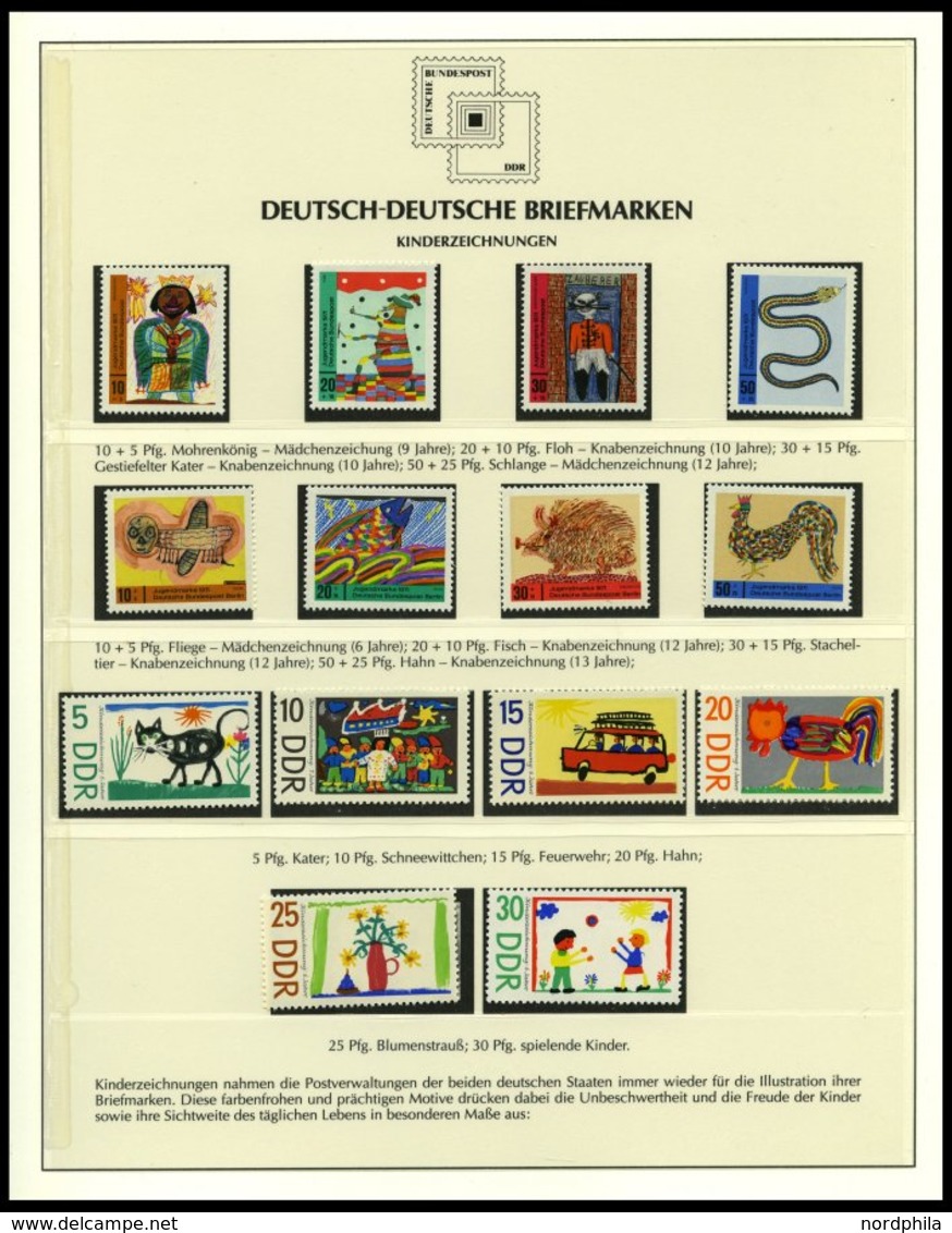 SONSTIGE MOTIVE **,Brief,o , Deutsch-Deutsche Briefmarken Auf Siegerseiten Im Album Und Einem Leitzordner Mit Einzelmark - Non Classés