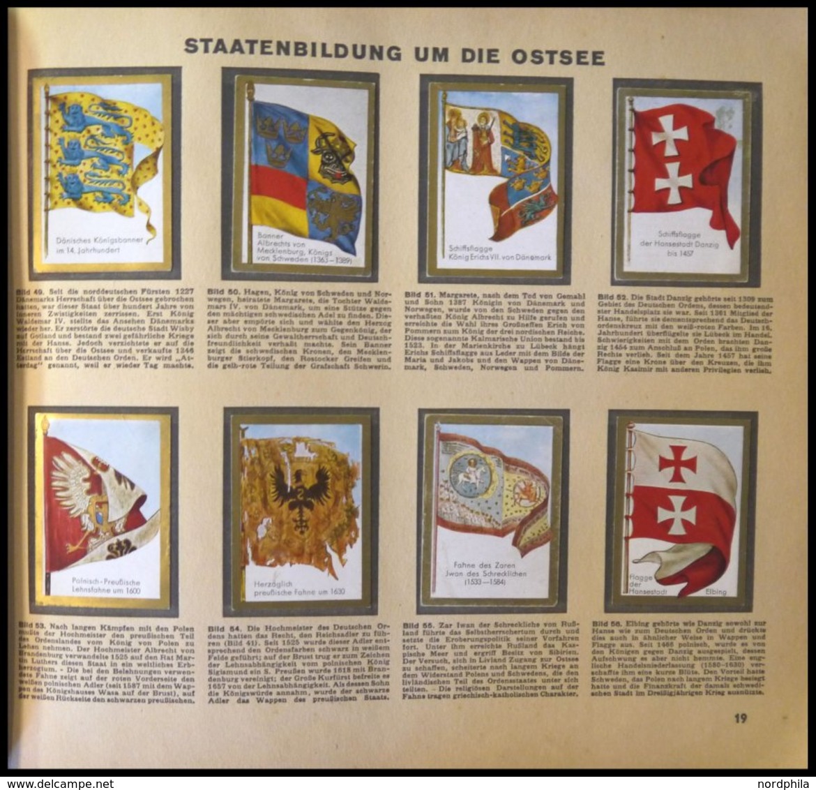 SONSTIGE MOTIVE Sammelbilderalbum Die Welt In Bildern - Historische Fahnen, Album 8, Leichte Gebrauchsspuren - Ohne Zuordnung