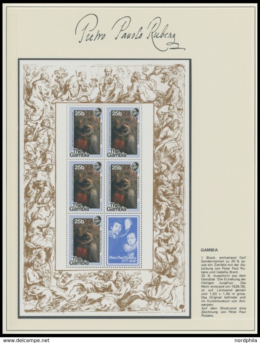 SONSTIGE MOTIVE **, Postfrische Sammlung Rubens - Philatelistische Dokumentation, Herausgegeben Zum 400. Geburtstag Pete - Sin Clasificación