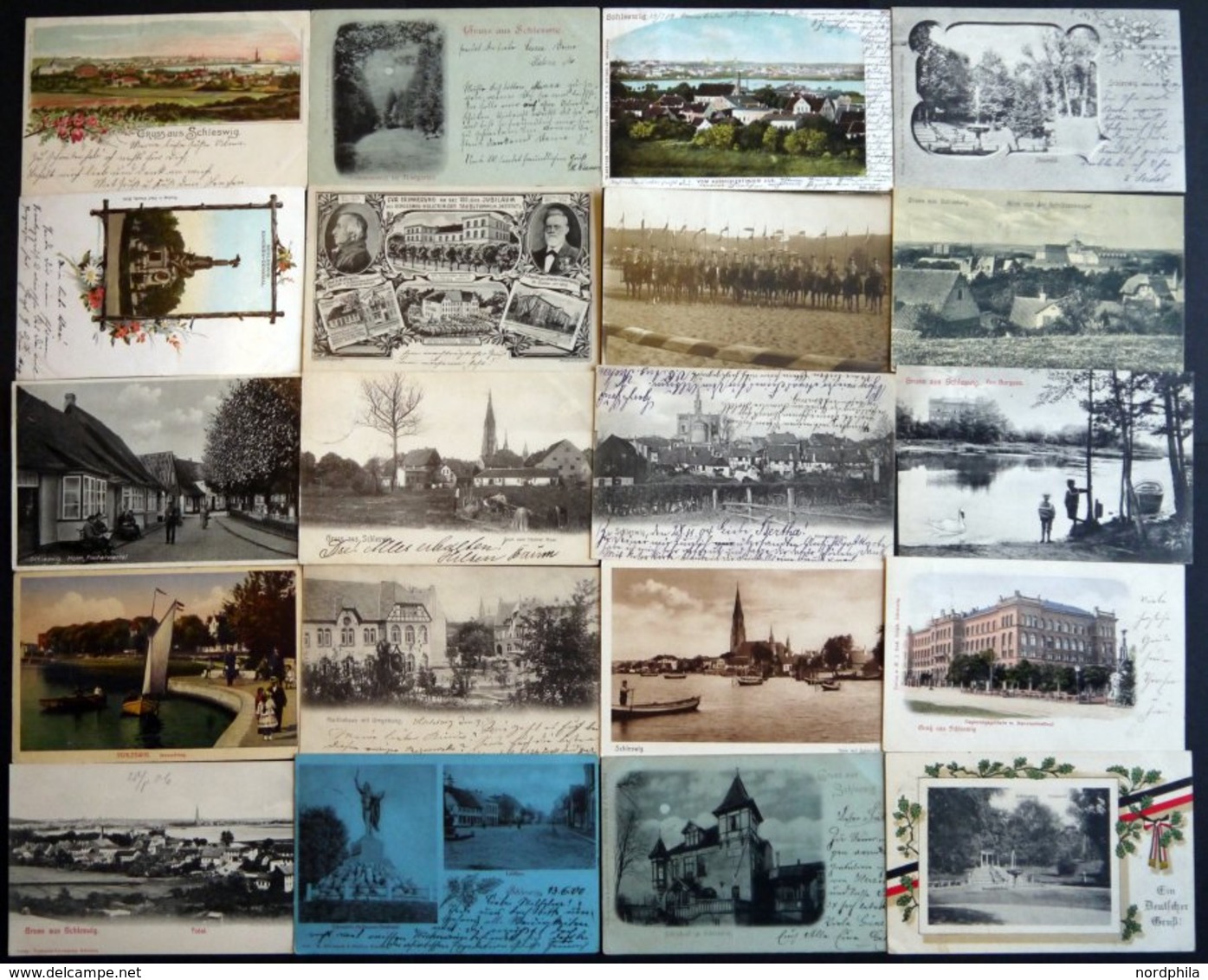 DEUTSCHLAND ETC. SCHLESWIG, 60 Verschiedene Ansichtskarten, Dabei Seltene Motive Und Farbige Karten - Other & Unclassified