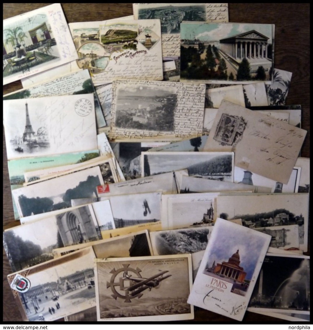 ALTE POSTKARTEN - FRANKRE über 90 Verschiedene Frankierte Ansichtskarten Von Ca. 1902-70 - Otros & Sin Clasificación