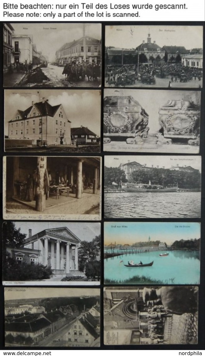 ALTE POSTKARTEN - LETTLAN MITAU, 68 Verschiedene Ansichtskarten Mit Teils Seltenen Motiven, Alles Feldpostkarten Von 191 - Lettland