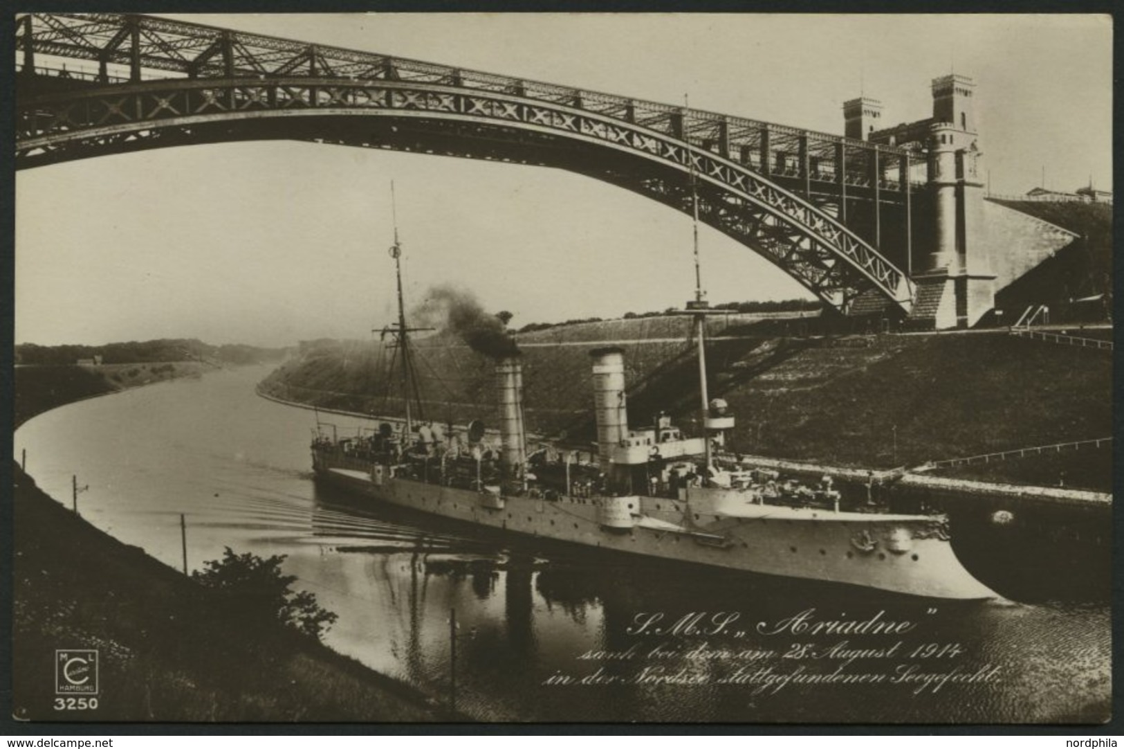 ALTE POSTKARTEN - SCHIFFE KAISERL. MARINE BIS 1918 S.M.S. Ariadne, Ungebrauchte Karte - Warships