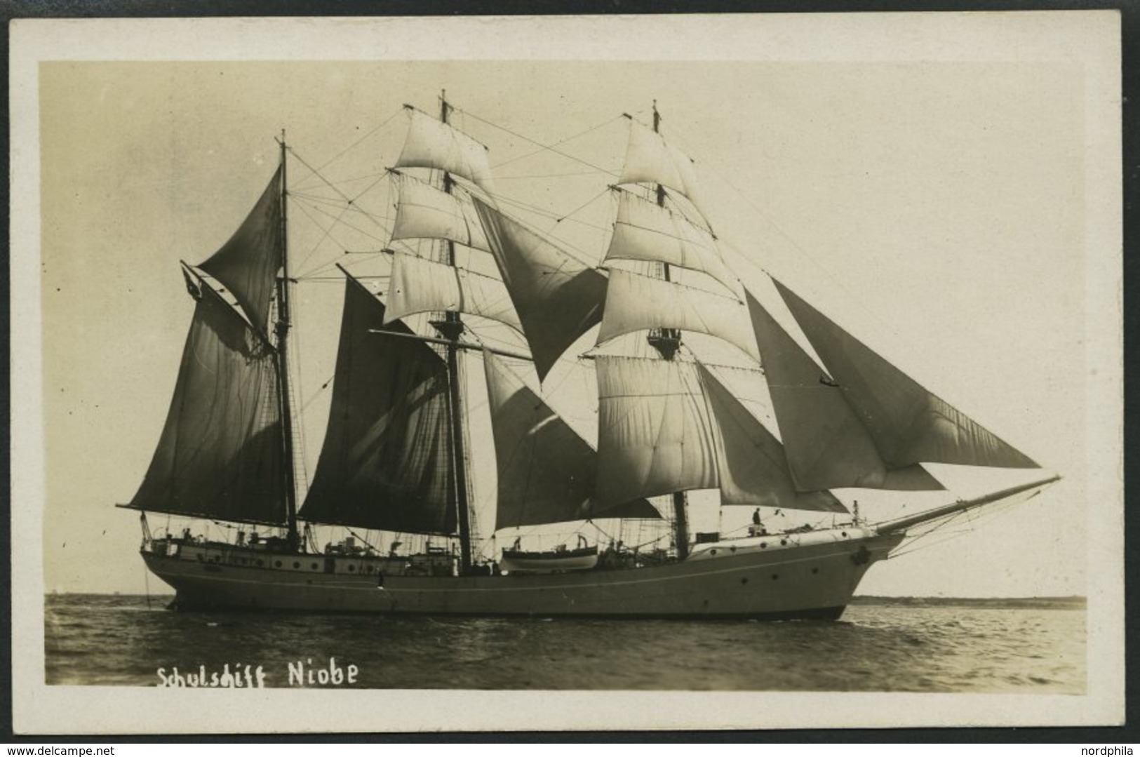 ALTE POSTKARTEN - SCHIFFE KAISERL. MARINE BIS 1918 Schulschiff Niobe, Ungebrauchte Karte - Warships