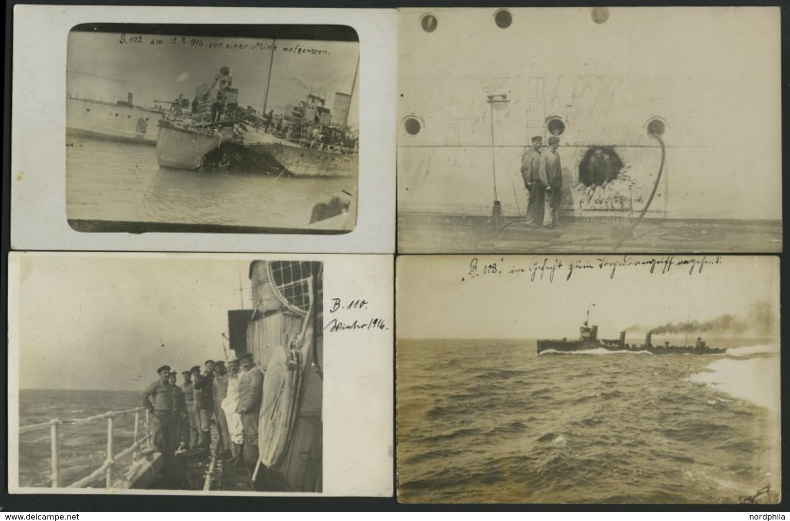 ALTE POSTKARTEN - SCHIFFE KAISERL. MARINE BIS 1918 Kriegsschiffe: Sammlung Von 145 Meist Privaten Ungebrauchten Fotokart - Guerre