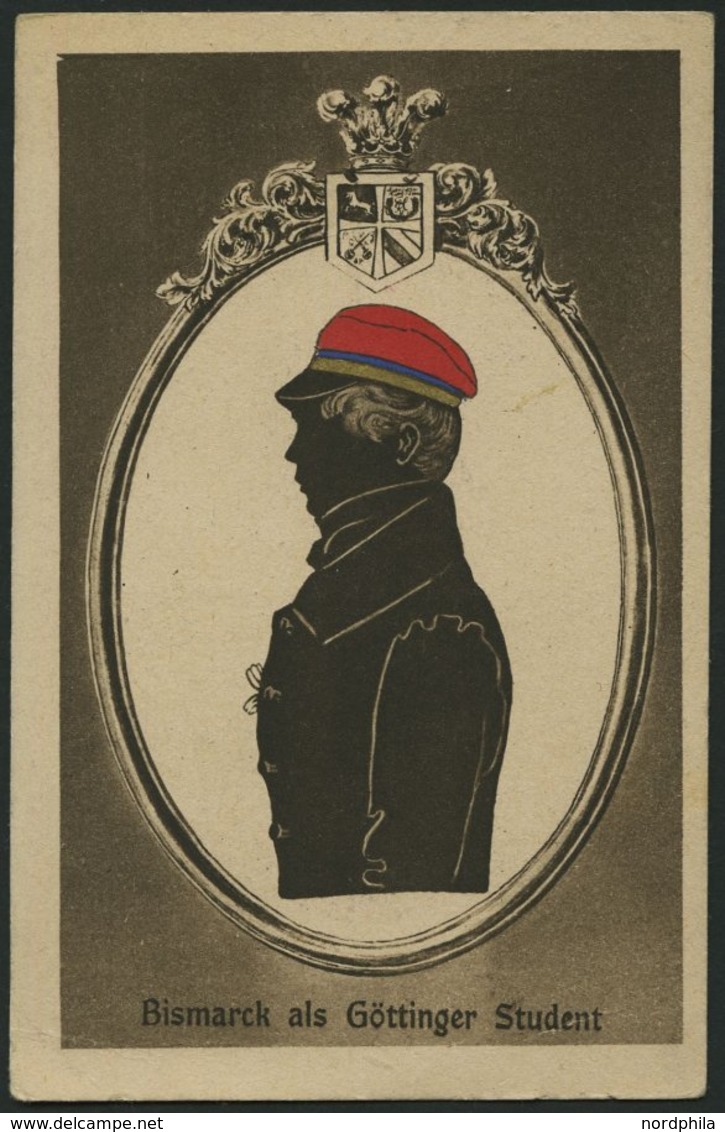 ALTE POSTKARTEN - PERSÖNLICHKEITEN Bismarck Als Göttinger Student - Bismarck-Karte, Feldpostkarte Von 1918 - Actores