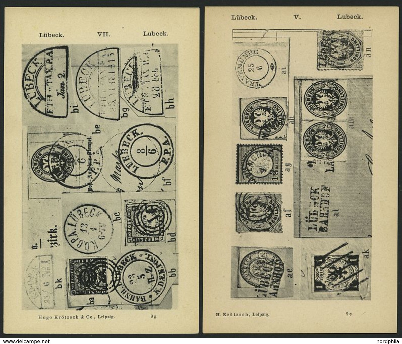 PHIL. LITERATUR Krötzsch-Handbuch Der Postfreimarkenkunde - Abschnitte V-IX, Braunschweig - Lübeck, Mit Lichttafeln I-V  - Philately And Postal History